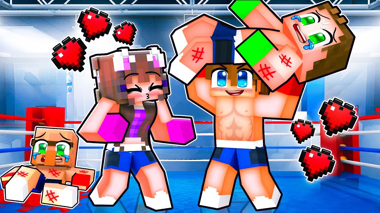 Semlaki und Nelly Mädchen WWE-Liebesgeschichte in Minecraft!