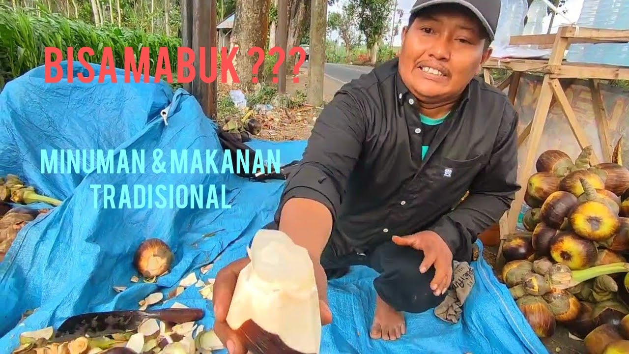Minuman tradisional bisa bikin mabuk..?? legen dan buah siwalan/ lontar !!! Indonesian street food
