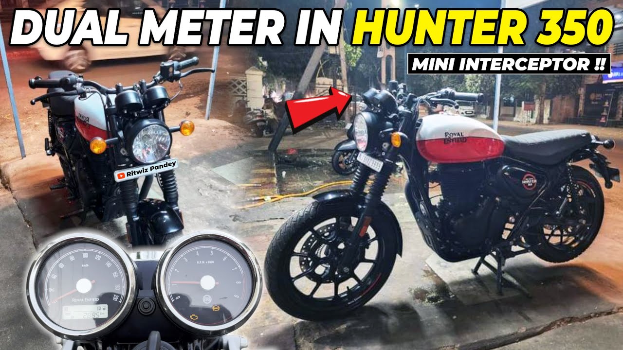 Dual Meter Installation in Hunter 350 !! Rpm + Speedometer || Ritwiz Pandey