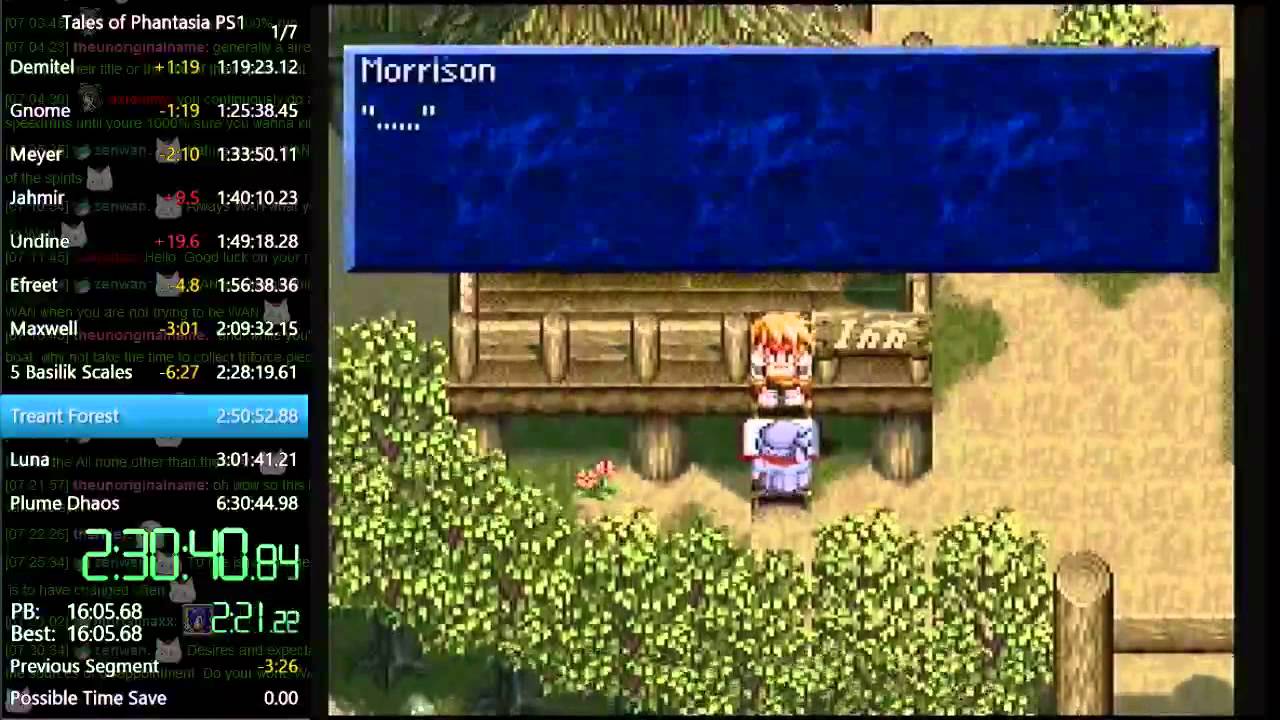 Tales of Phantasia (PS1): New Game (Normal) Speed Run in 5:53:25