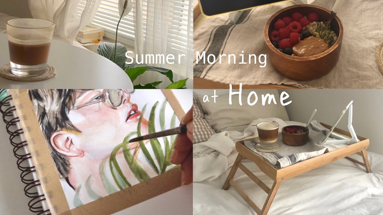 🌾VLOG Summer Morning Routine at Home كيف اقضي صباحي هالفترة