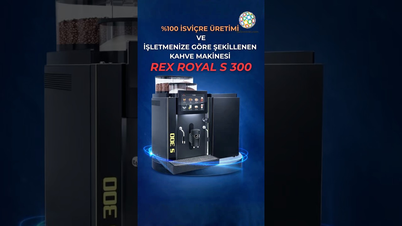 #reklam %100 İsviçre üretimi Rex Royal S 300 süper otomatik espresso kahve makinesi. #shorts