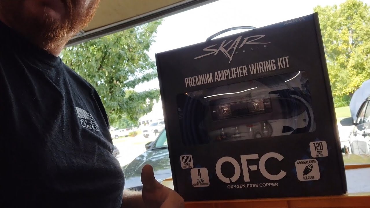 Swapping Amp wiring kit to Skar Audio Oxygen Free Copper (ofc). Fixes no power to amp.