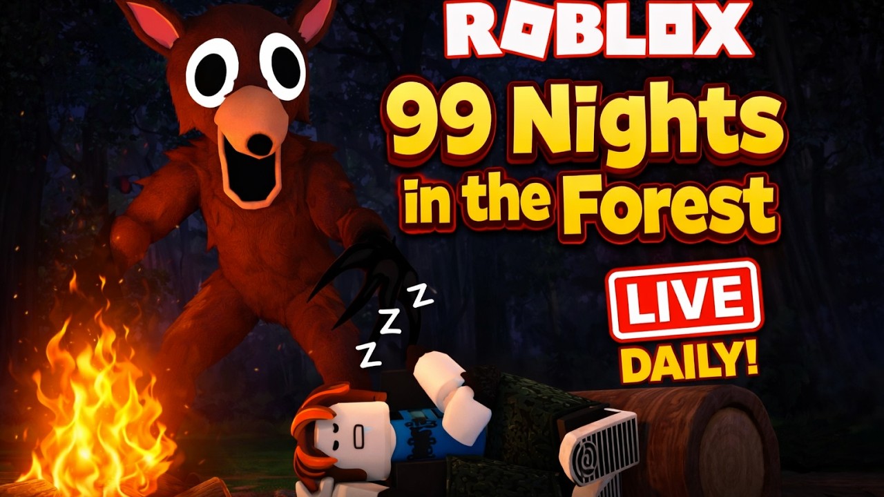 🔴 LIVE – 99 Nights in the Forest 🌲 | Horror Survival Gameplay 😱 | Day 11