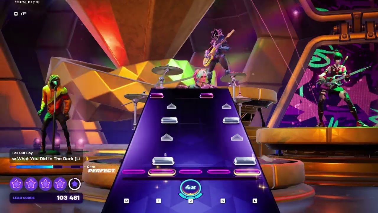 [Fortnite Festival] Fall Out Boy - My Songs Know What You Did In The Dark (Expert Lead Flawless)