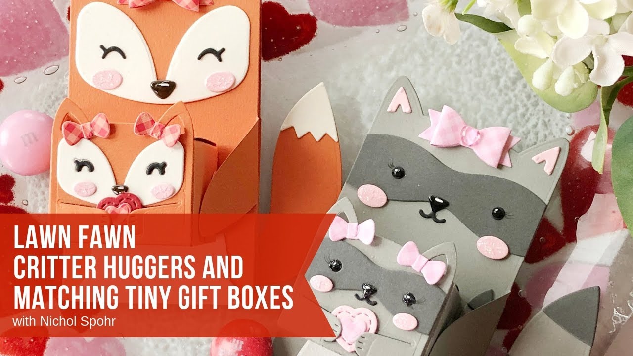 Critter Huggers Shaped Cards with Matching Tiny Gift Boxes