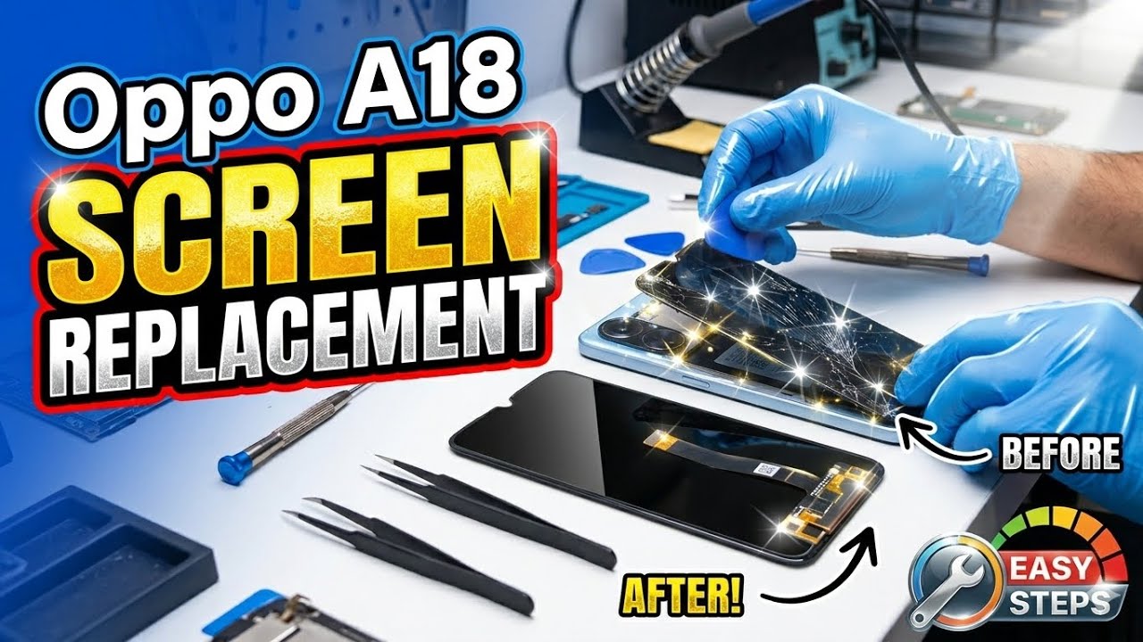 OPPO A18 DISPLAY REPLACEMENT 👌🤝👍 দেখুন কিভাবে OPPO  A18  ভাঙ্গা ফোনটি তার নতুন জীবন ফিরে পেলো