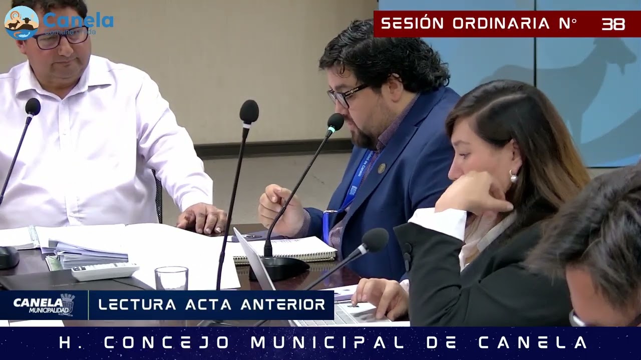 CONCEJO MUNICIPAL DE CANELA Sesión Ordinaria N°38 Lunes 15 Diciembre 2025