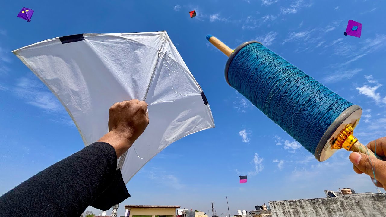 8400 New Manjha Testing & Kite cutting | Kite Fighting | Kite Flying