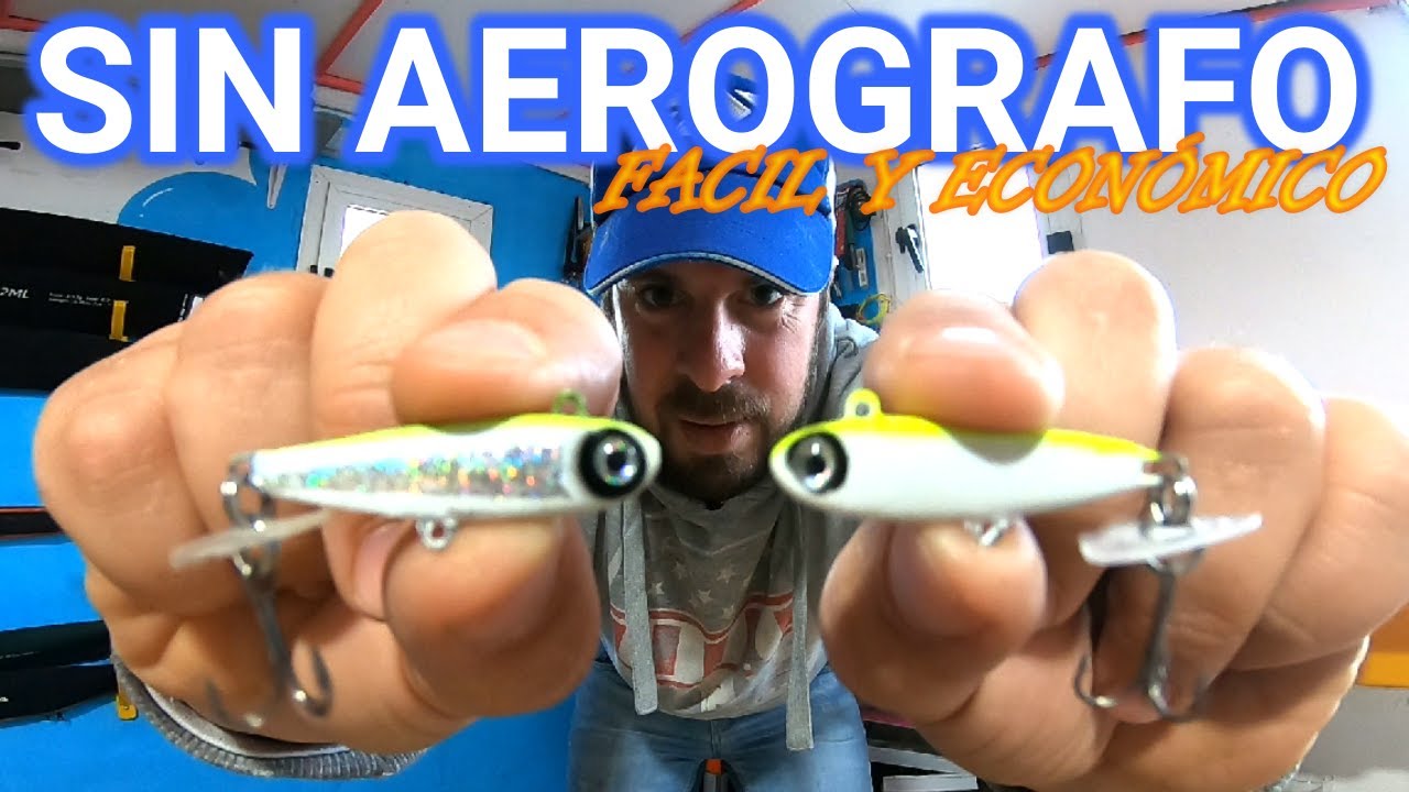COMO pintar TUS SEÑUELOS sin USAR AEROGRAFO muy FACIL y ECONÓMICO