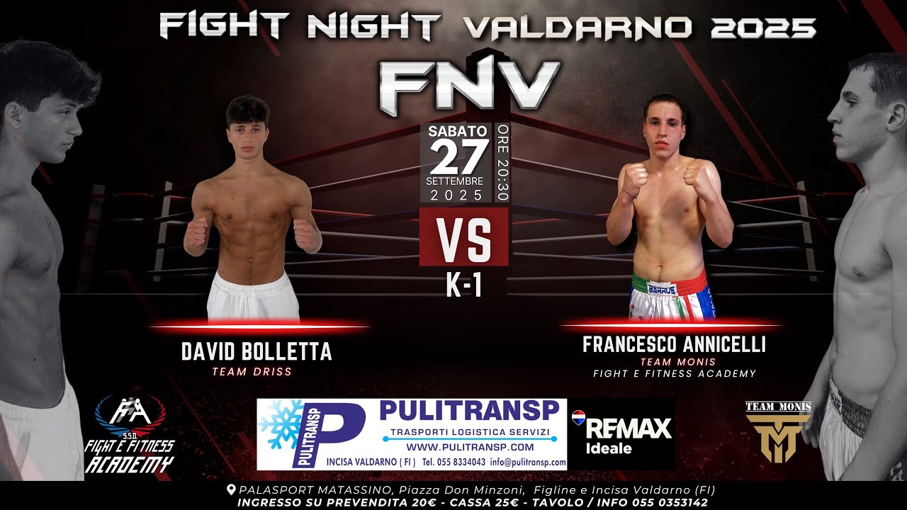 BOLLETTA DAVID (Team Driss) VS ANNICELLI FRANCESCO (Team Monis, Fight e Fitness Academy)