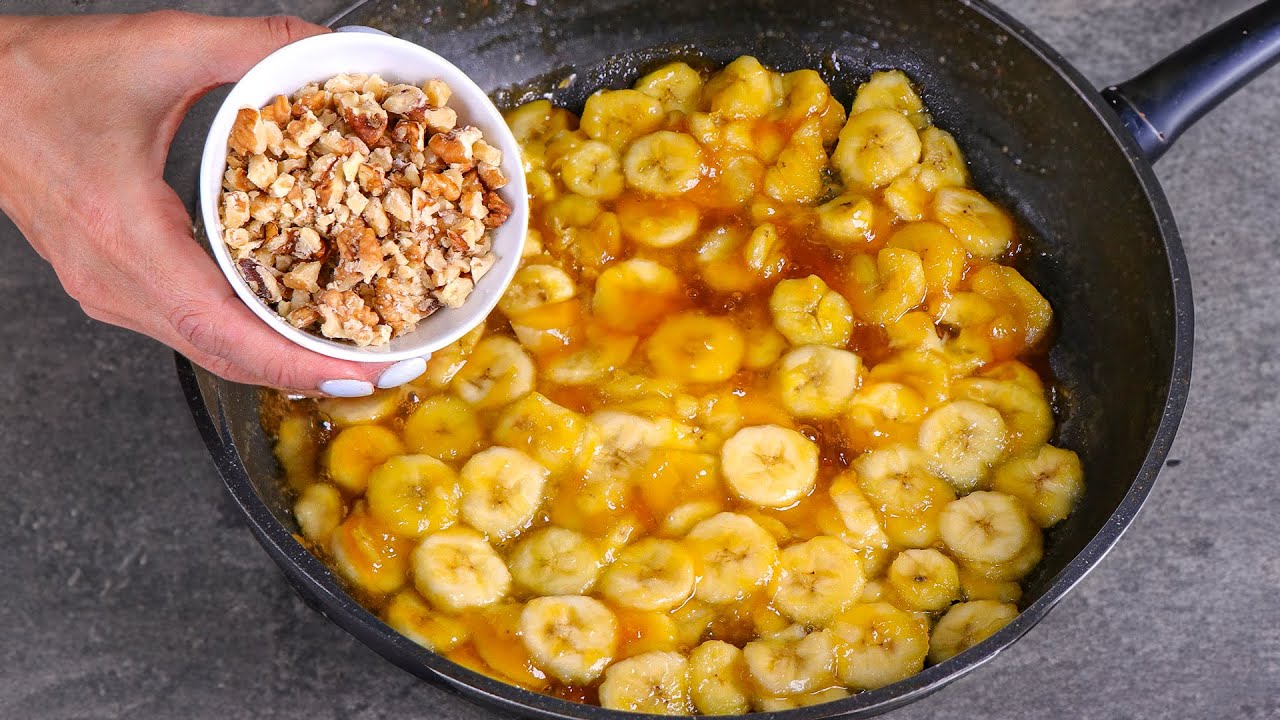 5 Minute Banana & Caramel Cake Recipe | Easy, Delicious & Quick Dessert!
