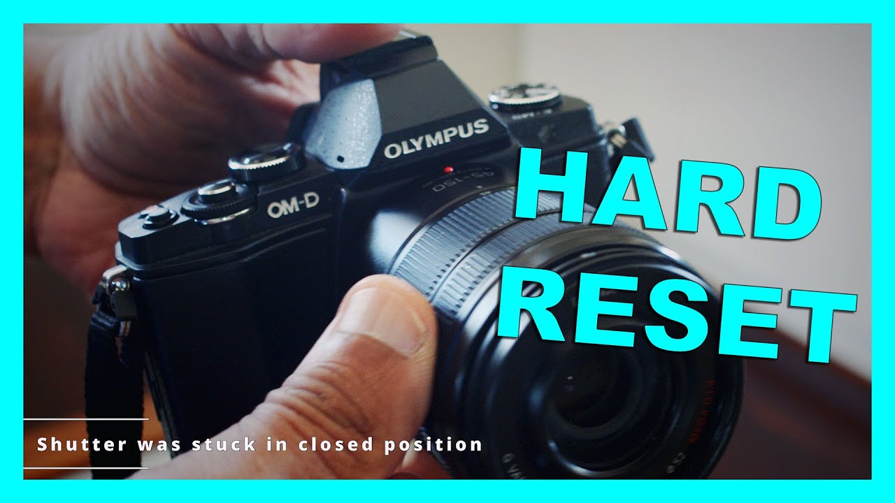 Сброс настроек Olympus OM-D | Черный ЖК-экран | Проблема с закрытием затвора