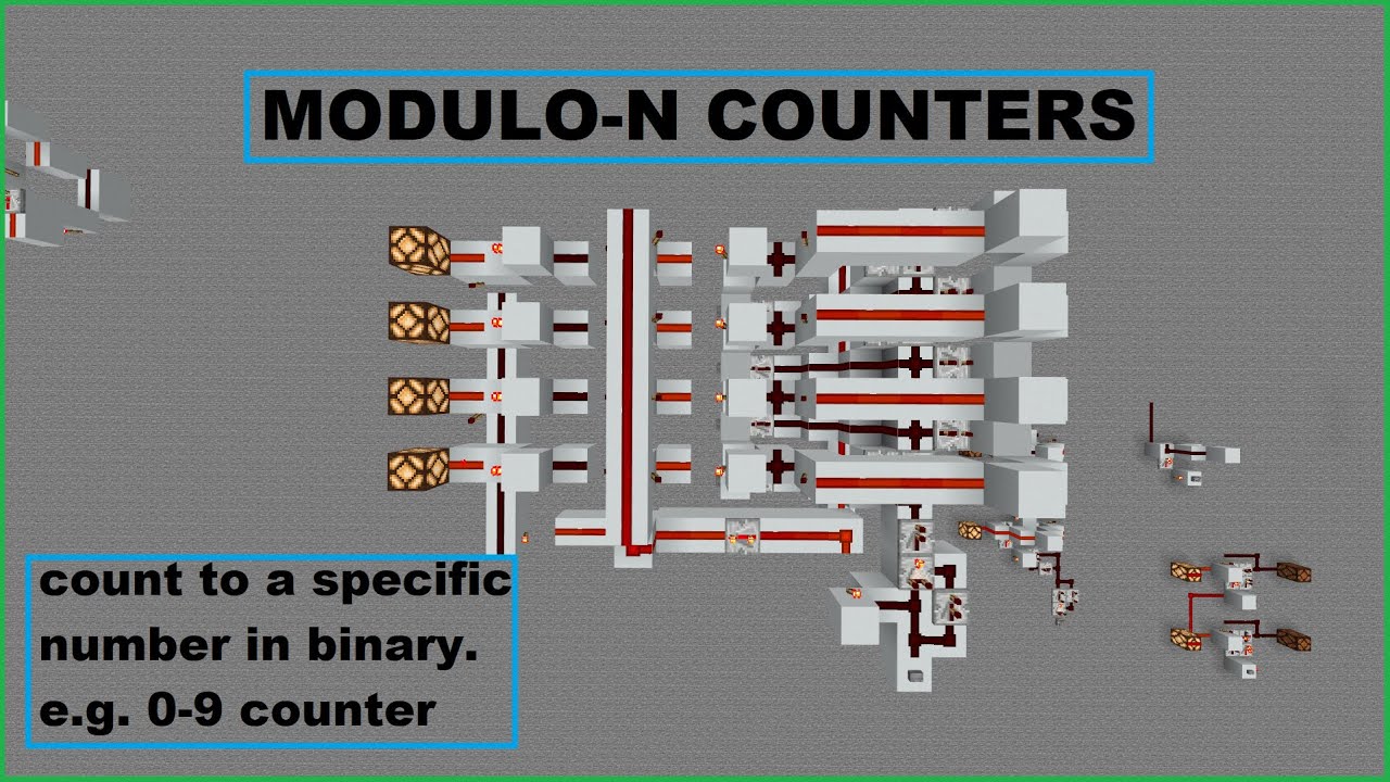 Modulo-N Counters - Minecraft Bedrock/Java