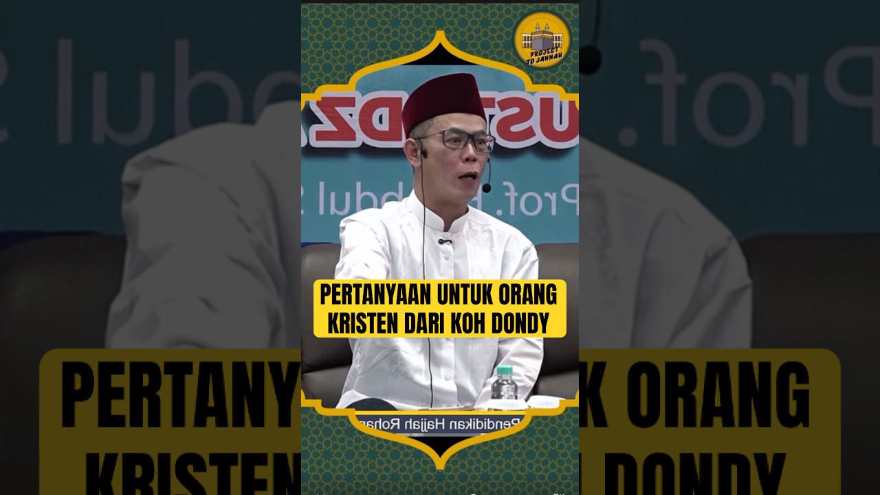 PERTANYAAN UNTUK ORANG KRISTEN‼️KOH DONDY TAN #dondytan #kohdondytan #kristen