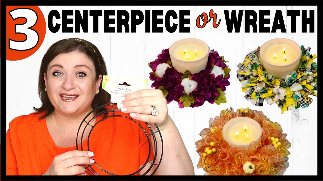 Dollar Tree Wreaths That Double as Centerpieces!