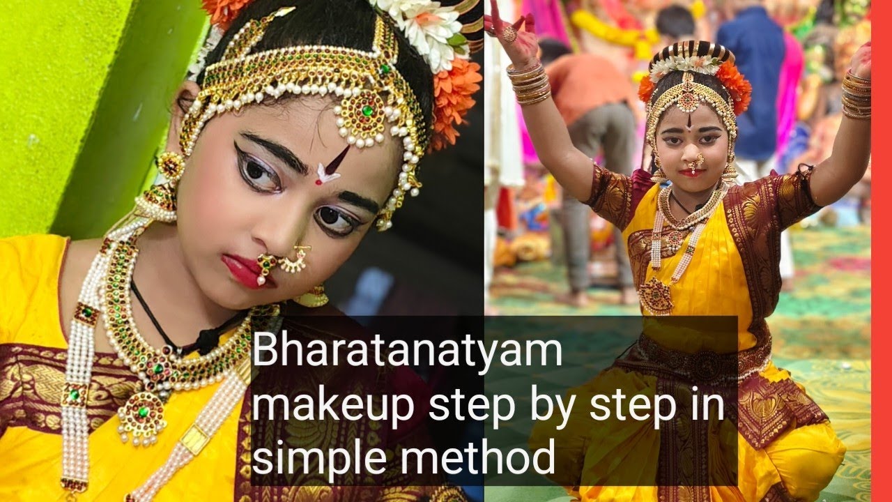 Bharatanatyam makeup step by step||Clasical dance easy makeup || kuchipudi ||Makeup 💄