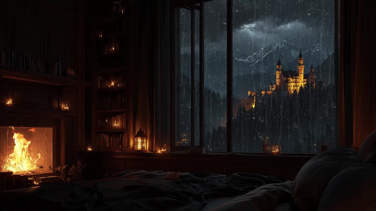 🌧️ Soothing Rain Sounds at the Ancient Castle • Relieve Stress • Discover Deep Sleep • Cure Insomnia