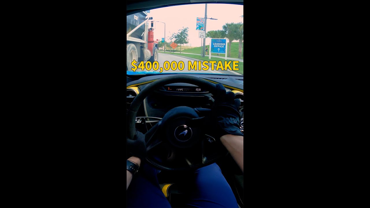 Crashed my Mclaren 720s (POV)