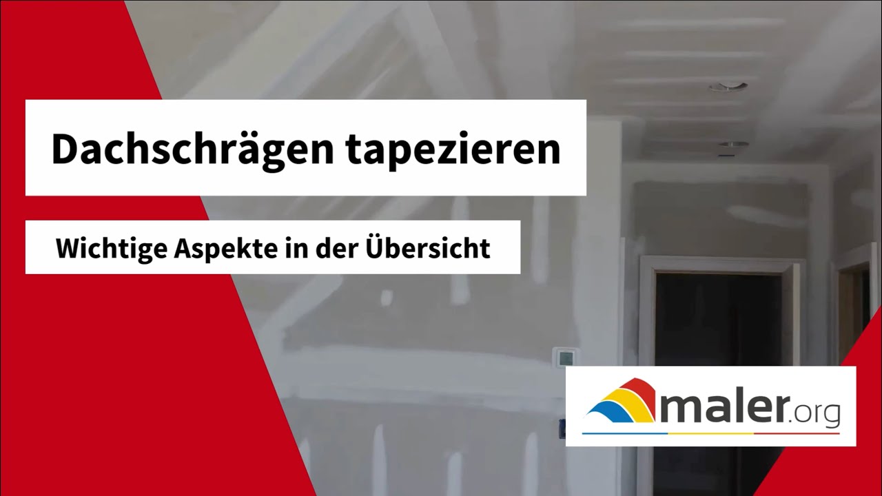 Dachschrägen tapezieren | Fachgerechte Planung, Materialwahl und Ausführung