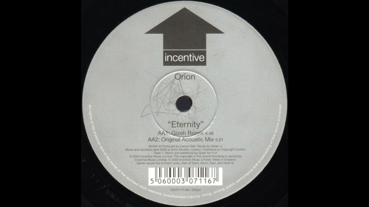 Orion - Eternity (Gizeh Remix) 2000