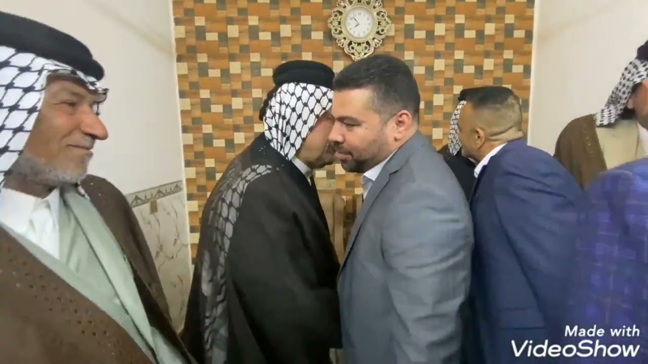 جانب من زيارة أمير قبيلة مياح مهند هلال بلاسم الياسين  ألى عشيرة الكويشات مياح بغداد