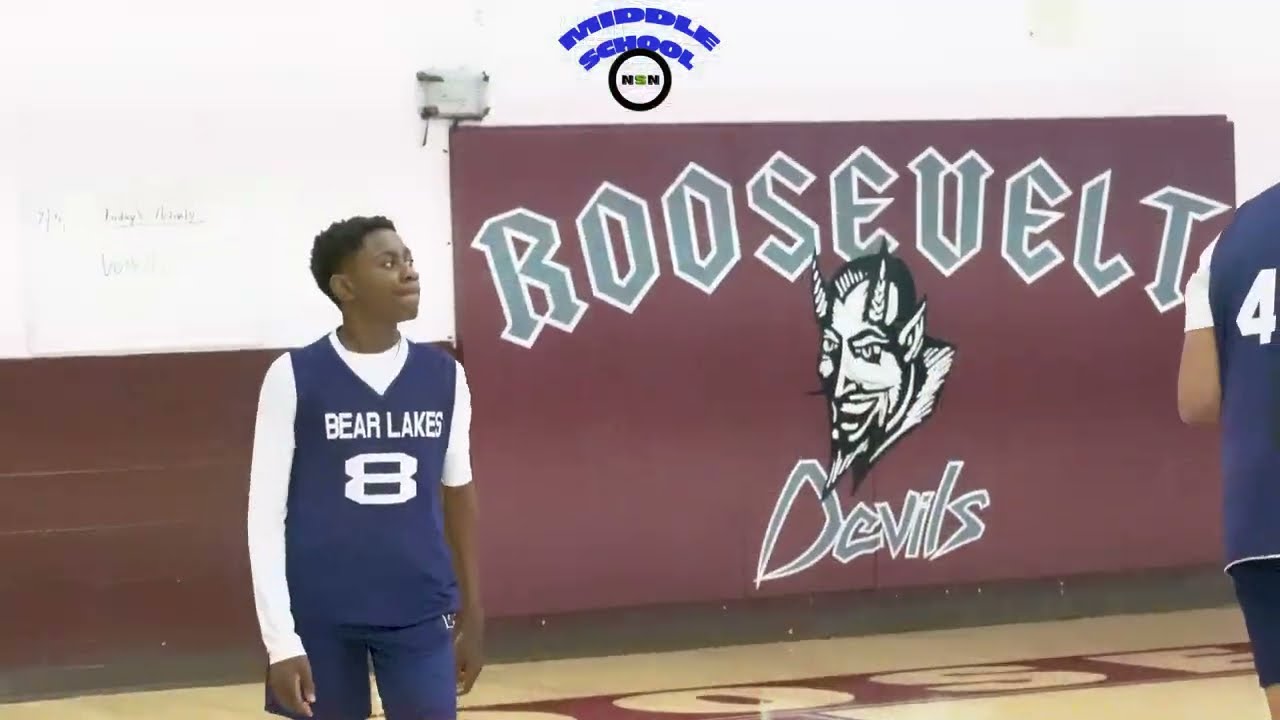 2.6.2025 Bear Lakes vs Roosevelt Middle School Boys Basketball
