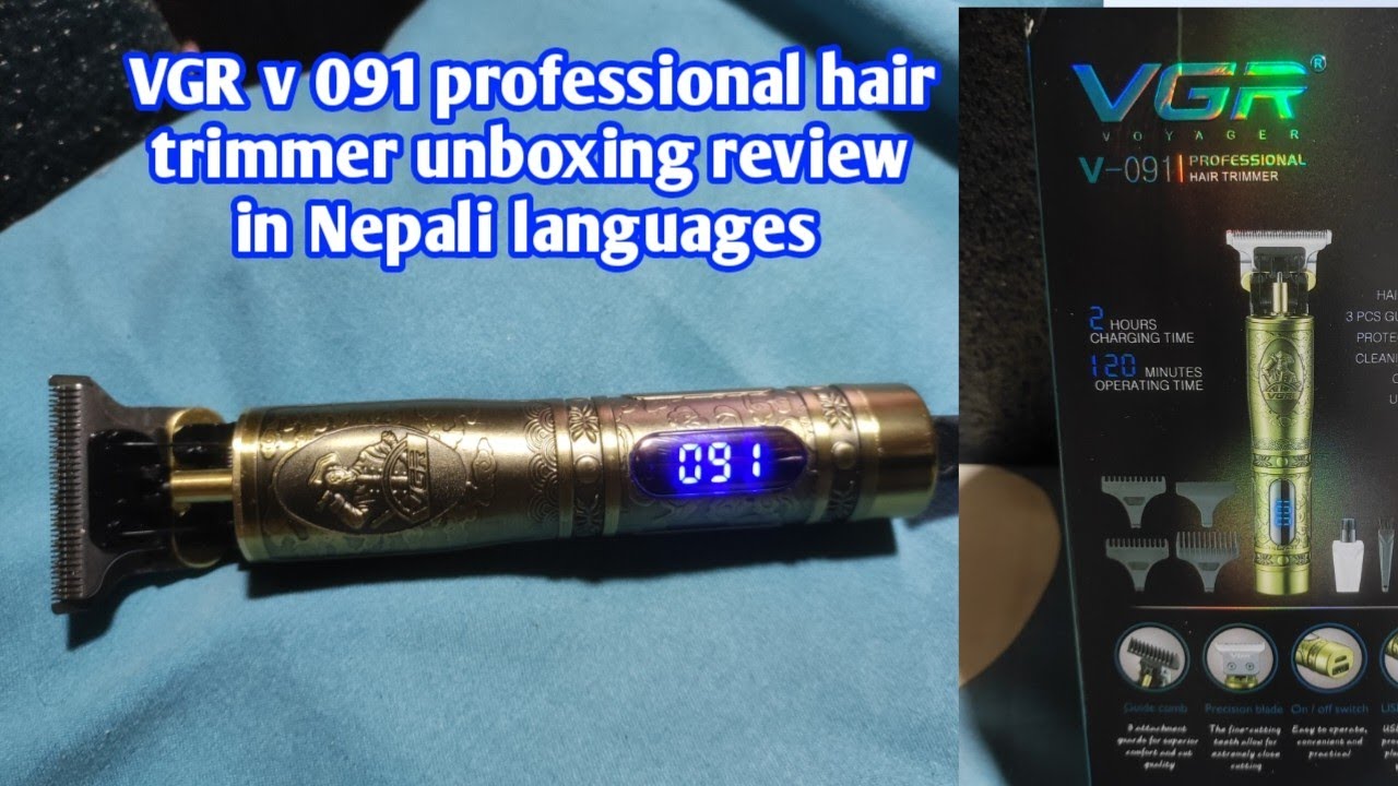 VGR v 091 professional hair trimmer unboxing review in Nepali language