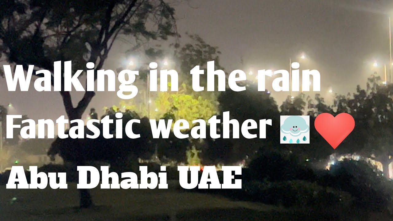 The Hidden Secrets of Walking in the Rain ☔️ | Abu Dhabi UAE