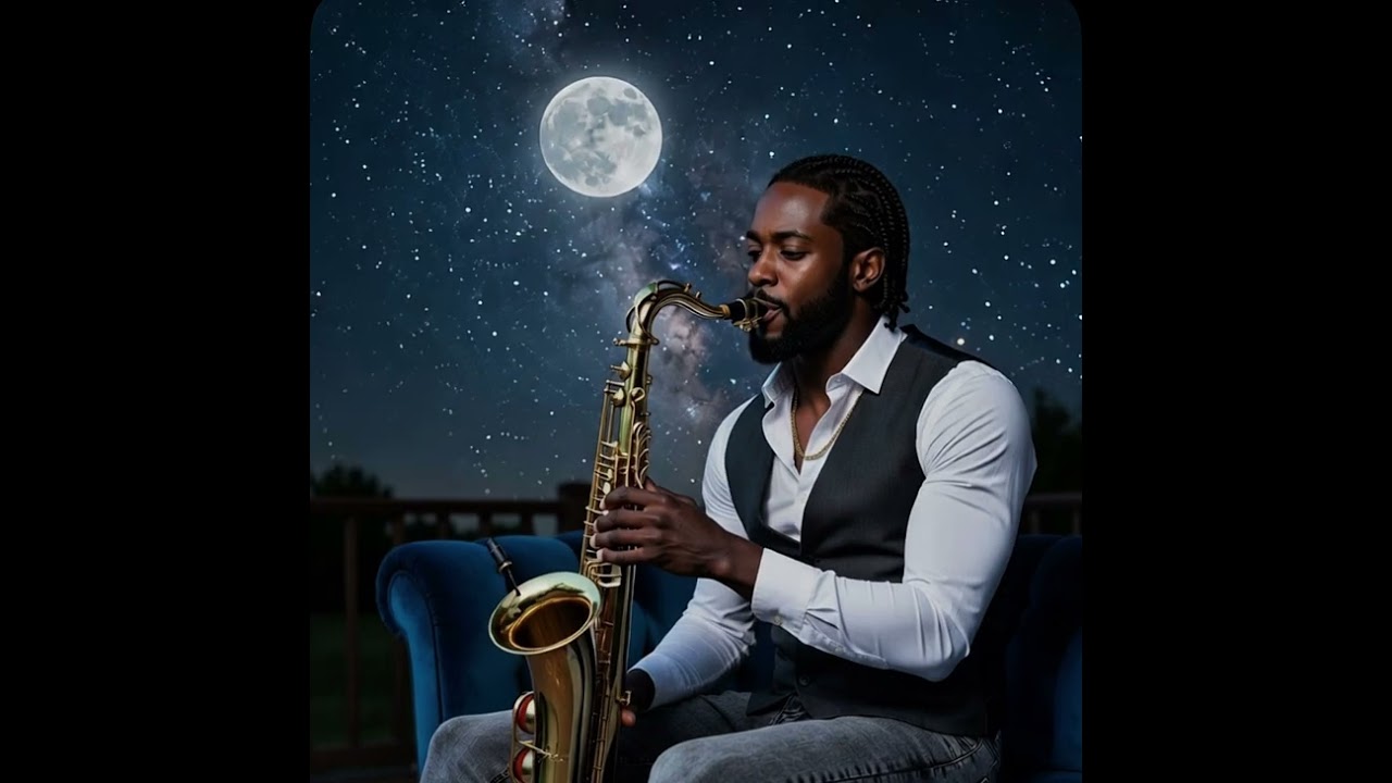 Cozy Blue Velvet Jazz Saxophone
