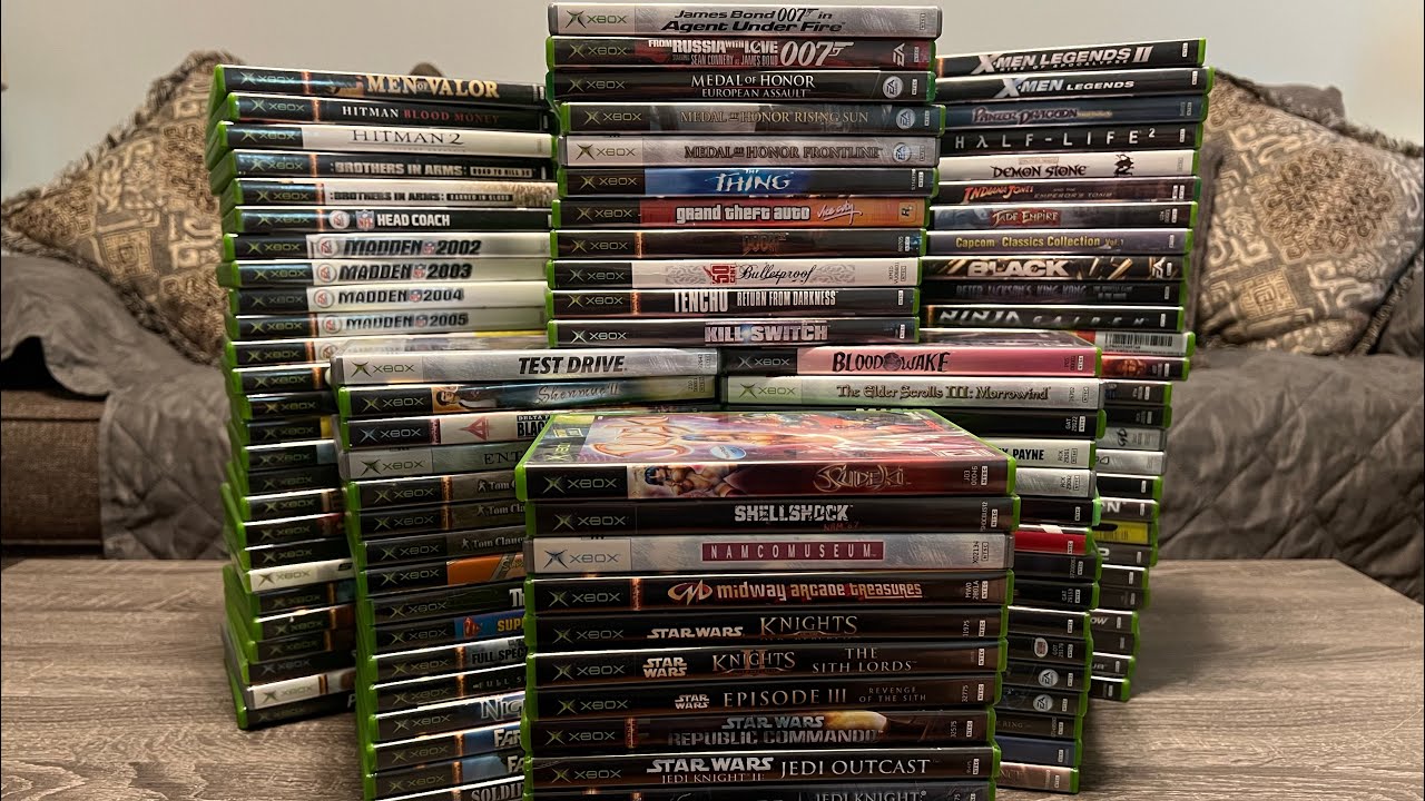 Original Xbox Game Collection 130+ games 2024.