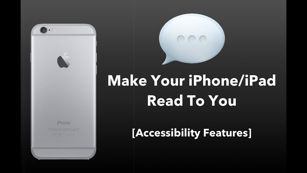 Make Your iPhone Speak to You