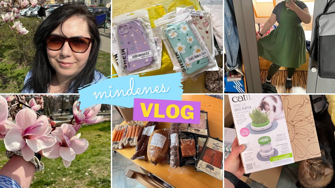 Mindenes VLOG - cica haul + shein haul + kurucz h&uacute;sv&eacute;ti csomag + lasagne recept + gy&uuml;mileves!