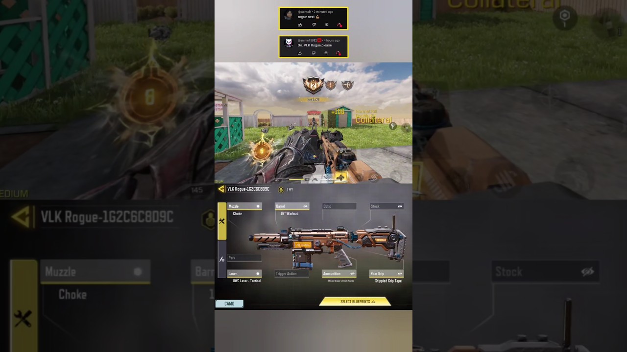 Best Vlk rogue Build (VLK Rogue-1G2C6C8D9C) - Season 6 COD Mobile 2025