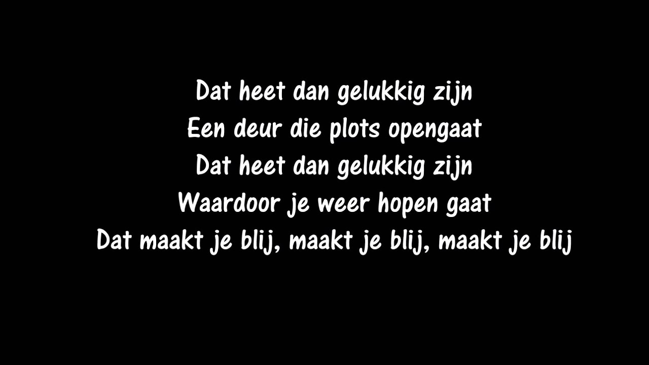 Ann Christy - Dat heet dan gelukkig zijn (songtekst)