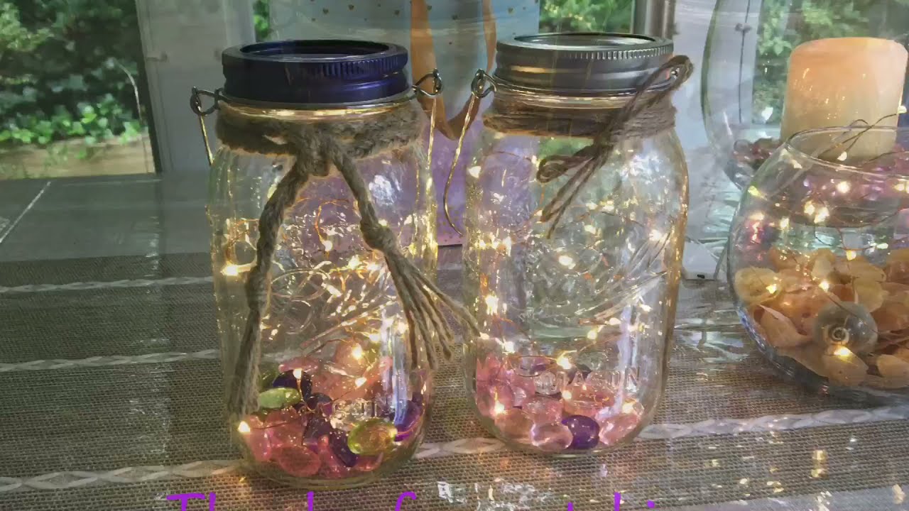 How to make mason jar fairy lights, very pretty!