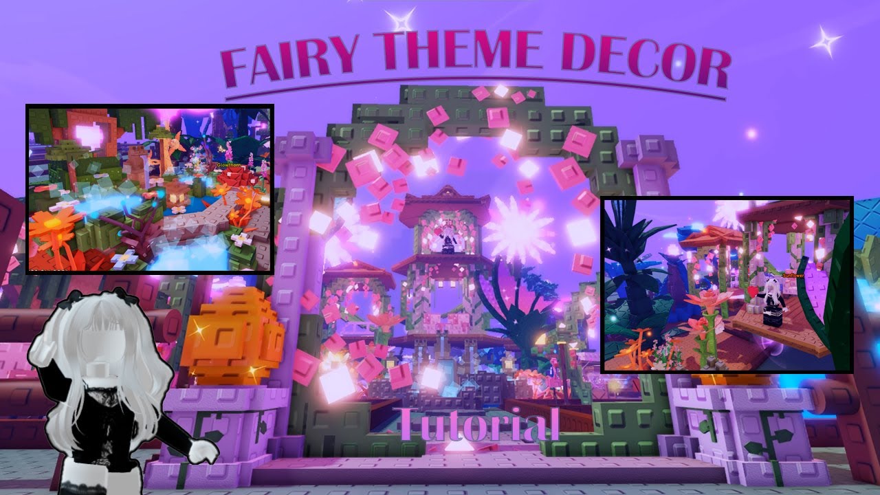 I DECORATED MY WHOLE GARDEN AS FAIRY THEME IN GROW A GARDEN (Build Tutorial)