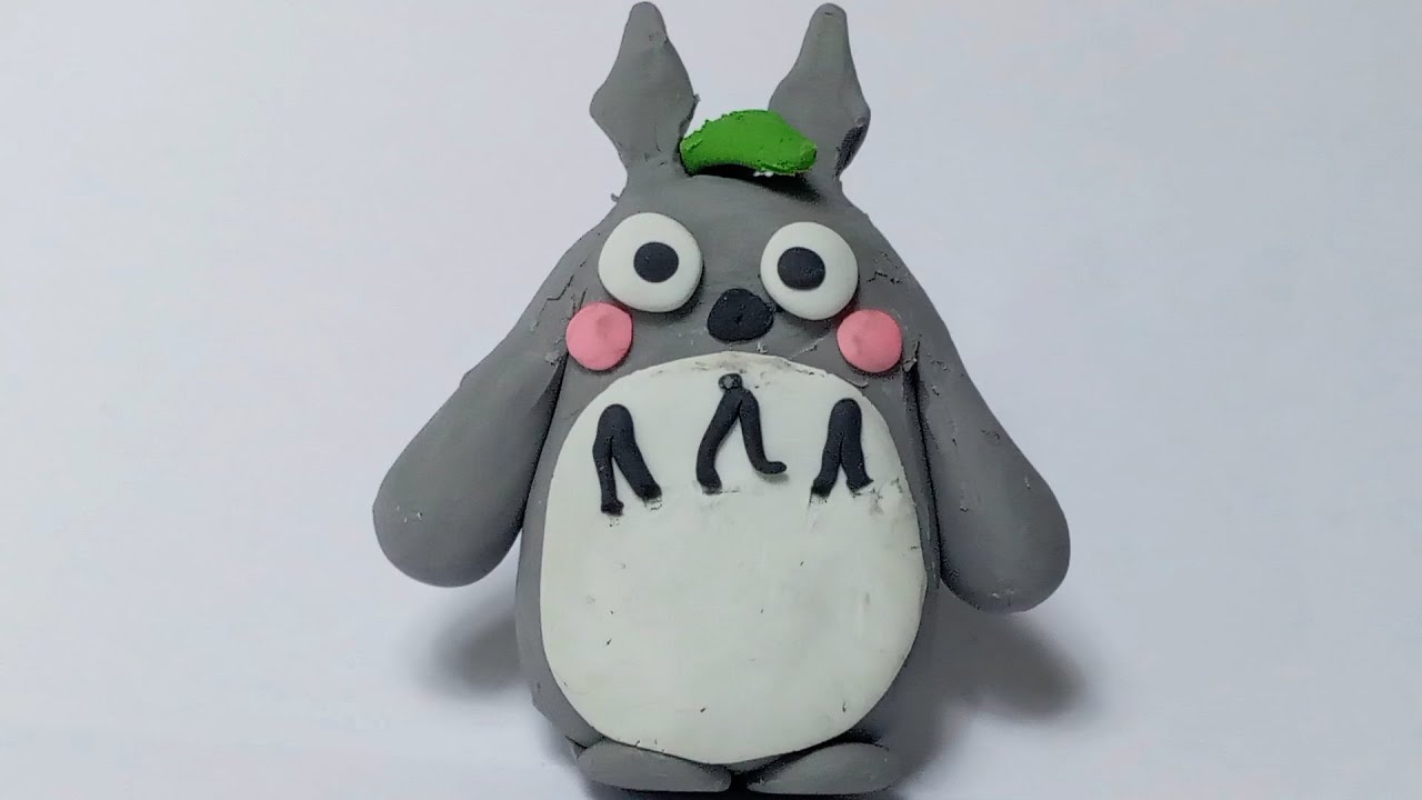 Totoro en plastilina/how to make Totoro