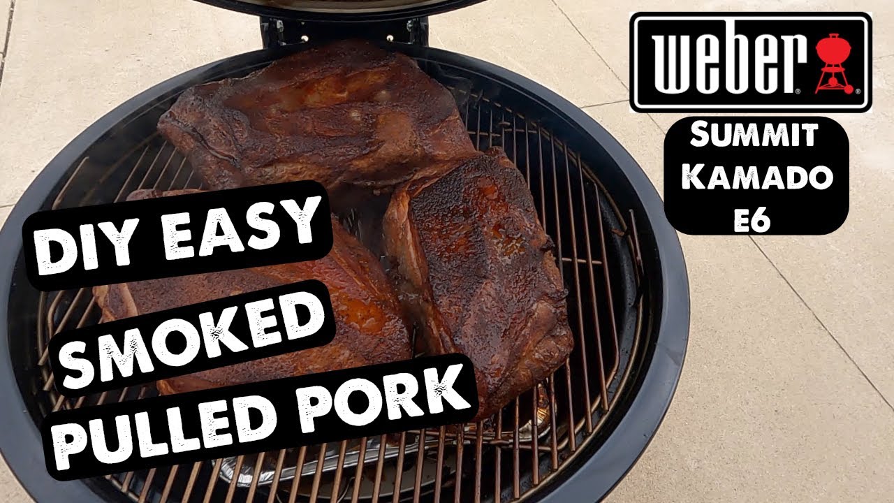Super Easy Smoked Pulled Pork [Weber Summit Kamado E6]