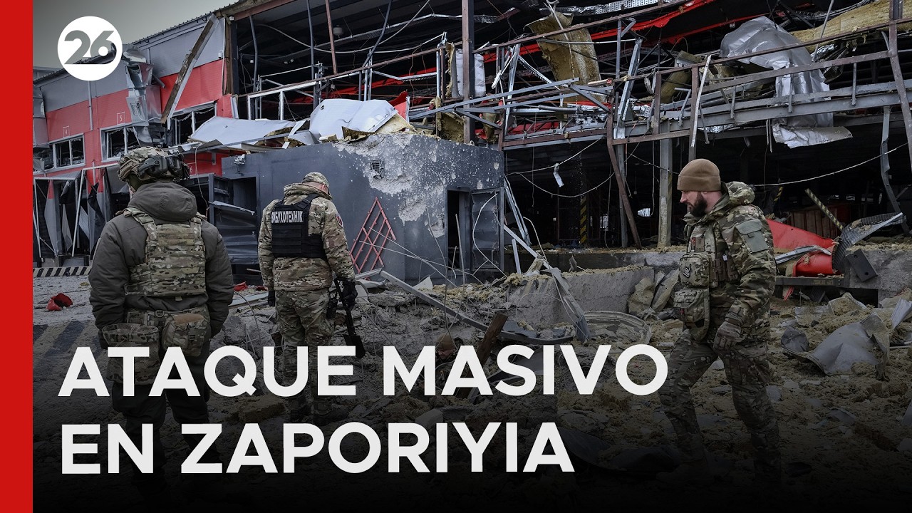 🇷🇺 NOCHE DE TERROR | Rusia lanza un ataque masivo en Zaporiyia