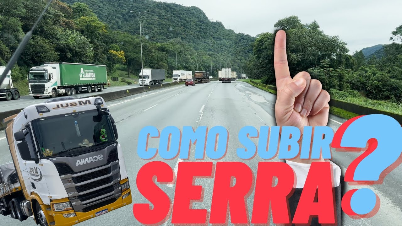 Como subir SERRA no 9 eixos Scania Automático - Iniciante