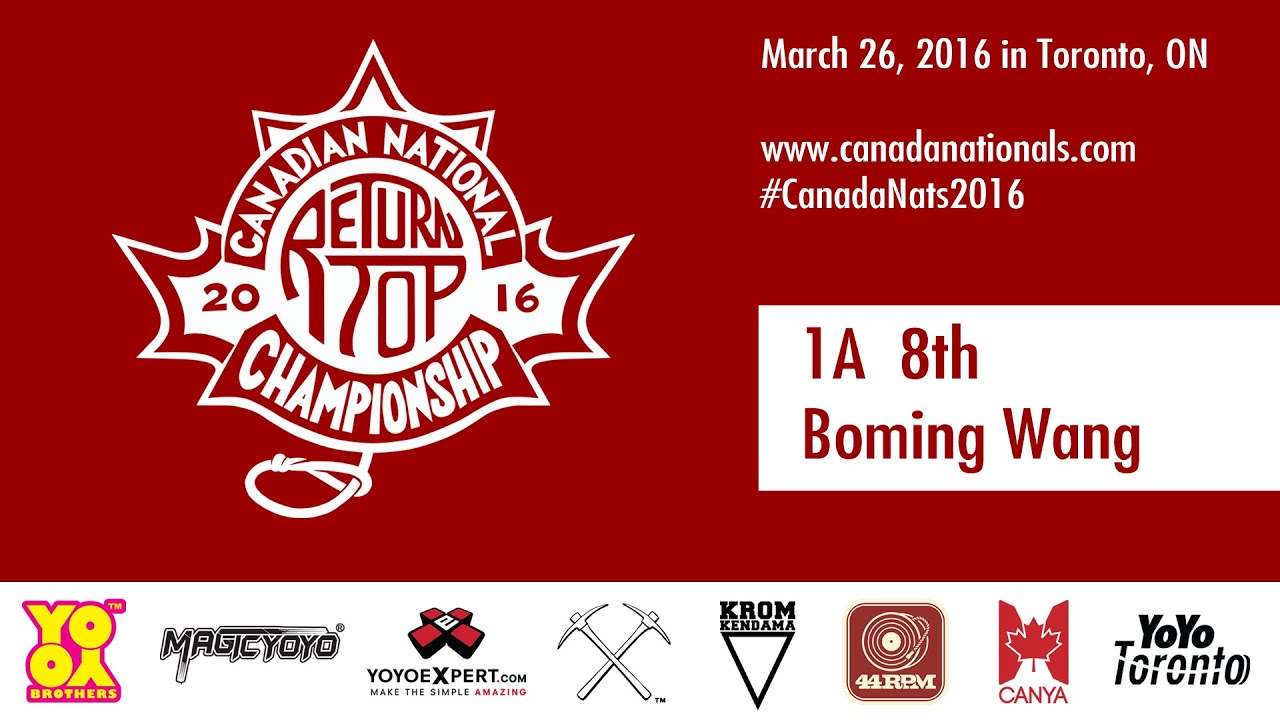 Canadian Nationals 2016: 1A 8th Boming Wang