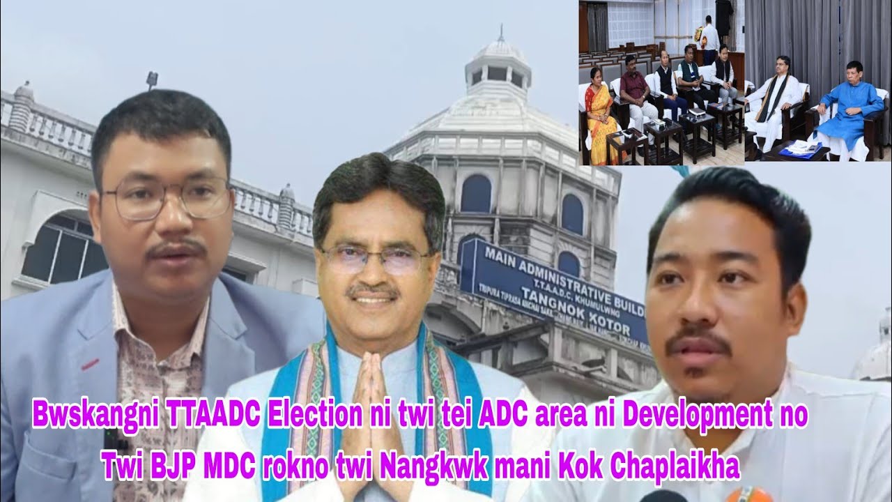 TTAADC Election ni bagwi kok Chaplaikha BJP MDC'S no twi Montri okara tei BJP State Vice president
