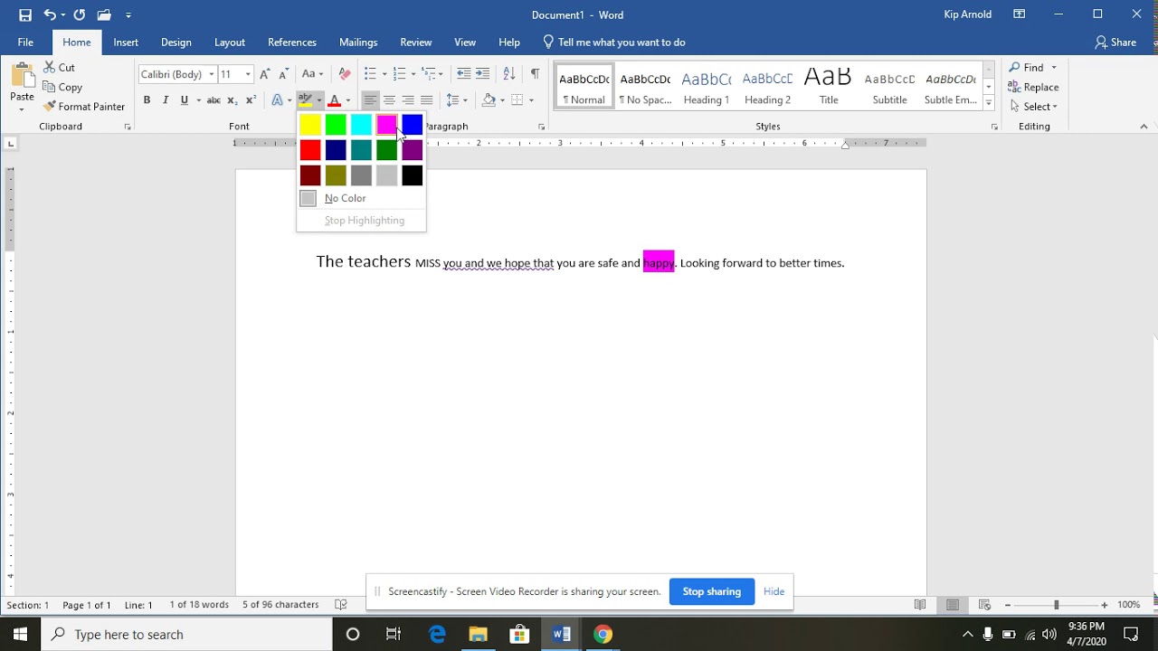 Microsoft Word - Font Group