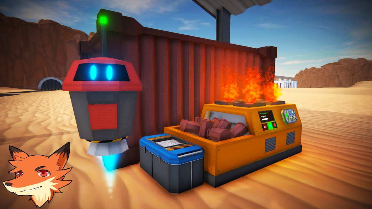 Mechanica v1.2.3#1 [FR] Un robot doit survivre dans le désert! Construisez et automatisez une base!