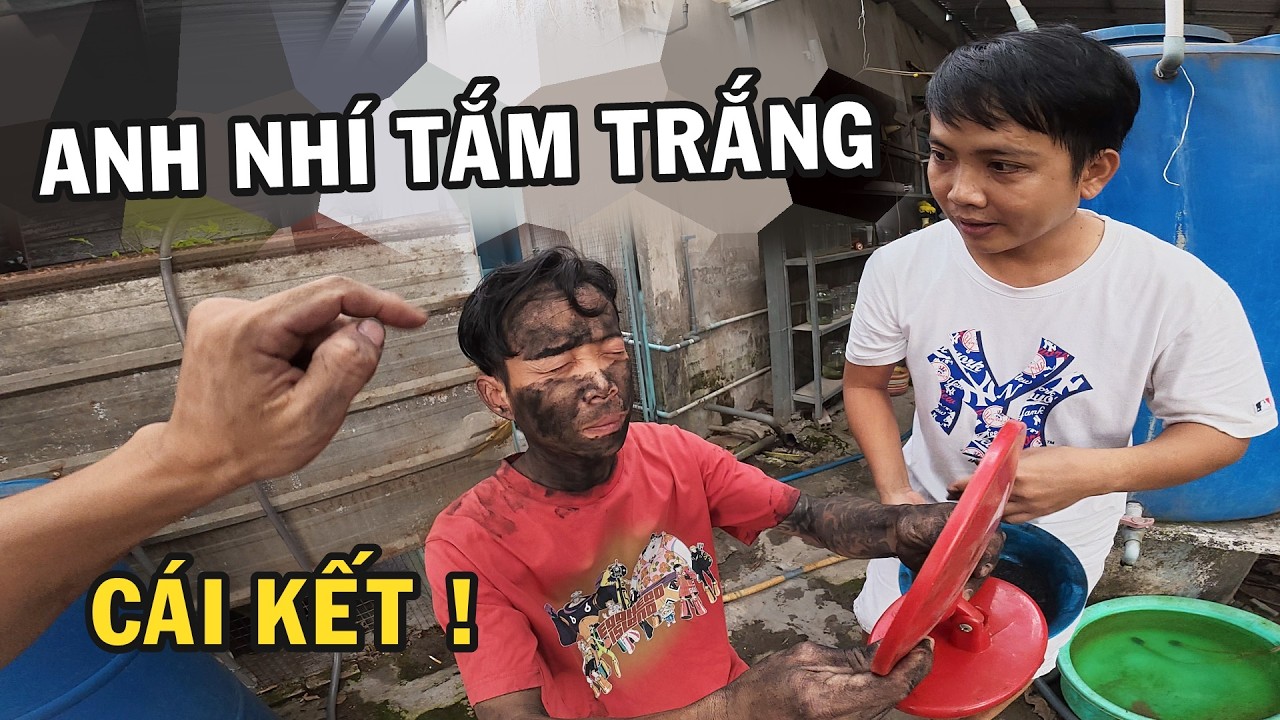 Hài Kịch Anh Nhí Betta lần đầu tắm trắng và cái kết cười rụn rún