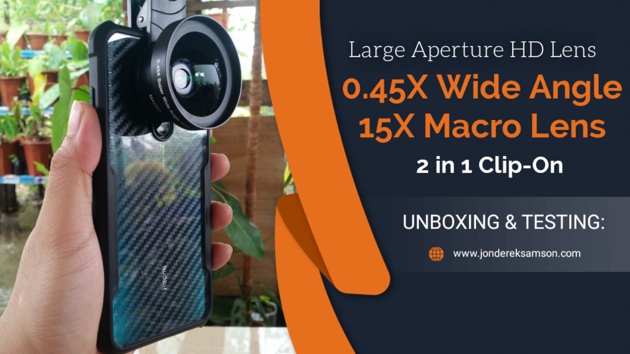 Large Aperture HD 0.45x Wide & 15x Macro Mobile Lens 2 in 1 (439pesos)