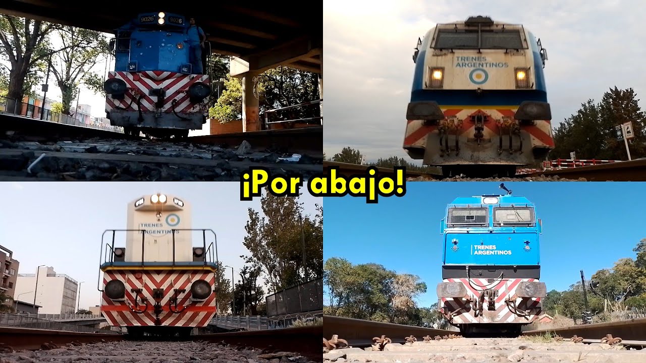 Trenes Argentinos Generales filmados por abajo