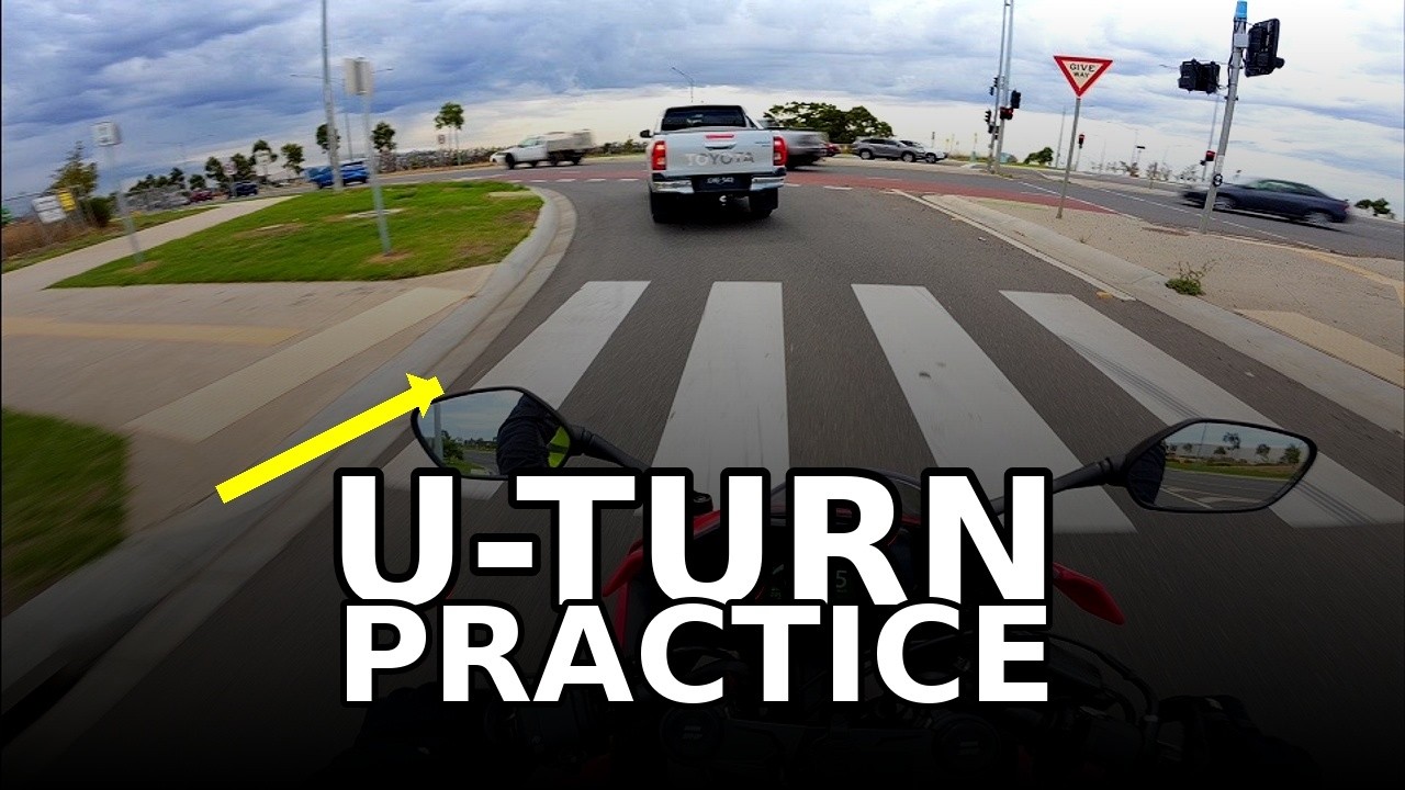 U-Turn Practice | Beginner Rider | CBR650r | Australia