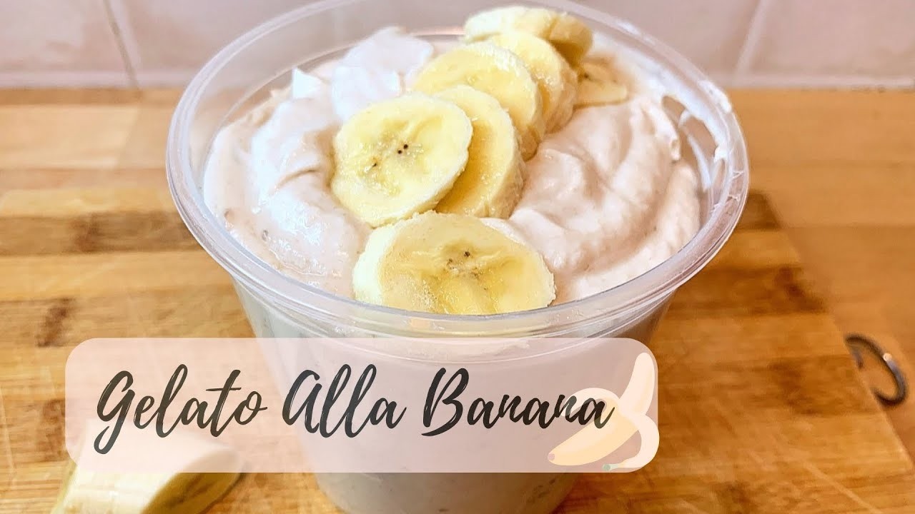 Cremoso Gelato alla Banana Fatto in Casa Senza Gelatiera - Ricetta Facile ed Estiva